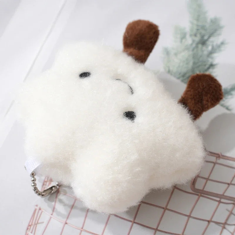 Plush Smile Cloud Keychain
