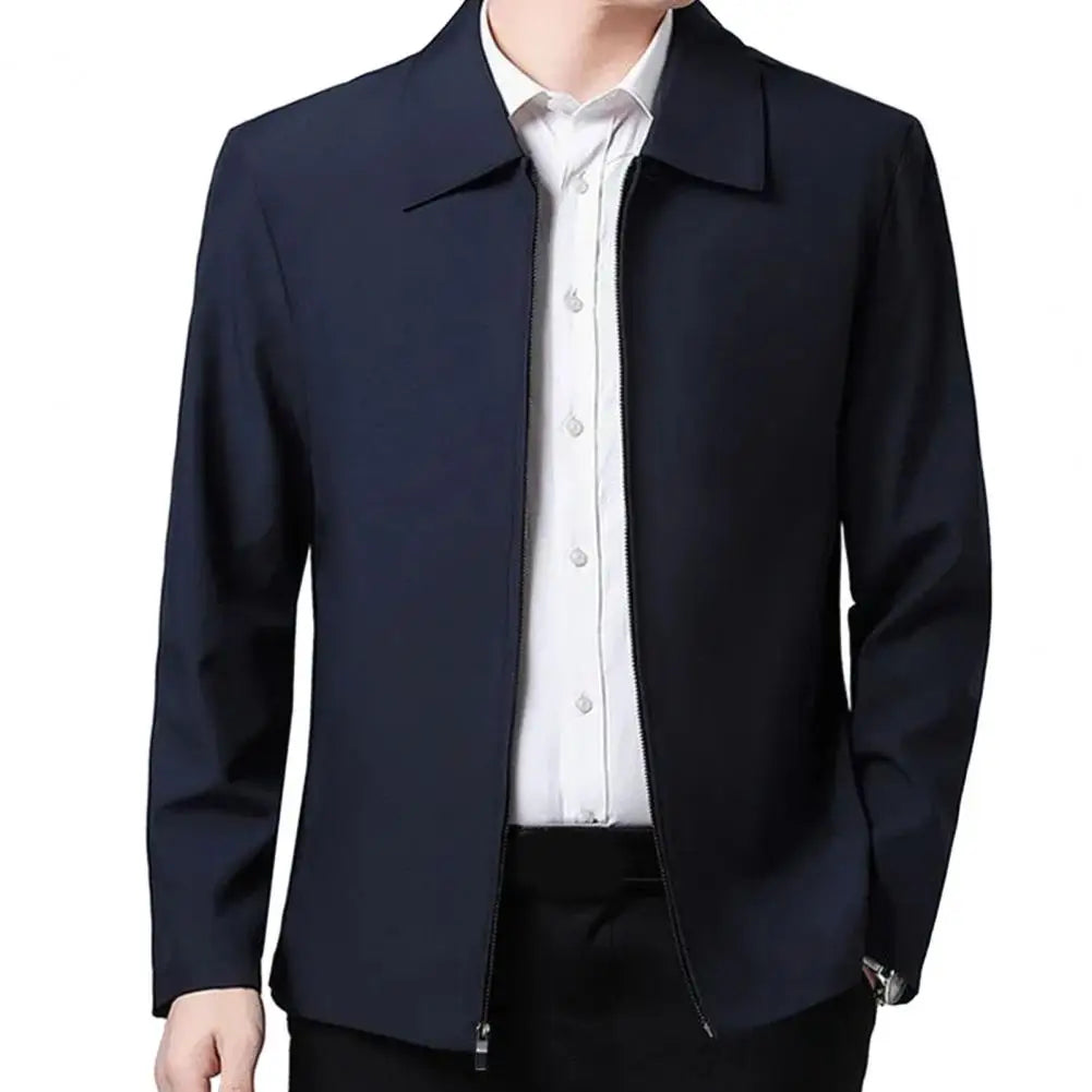 Men's Lapel Zip Jacket