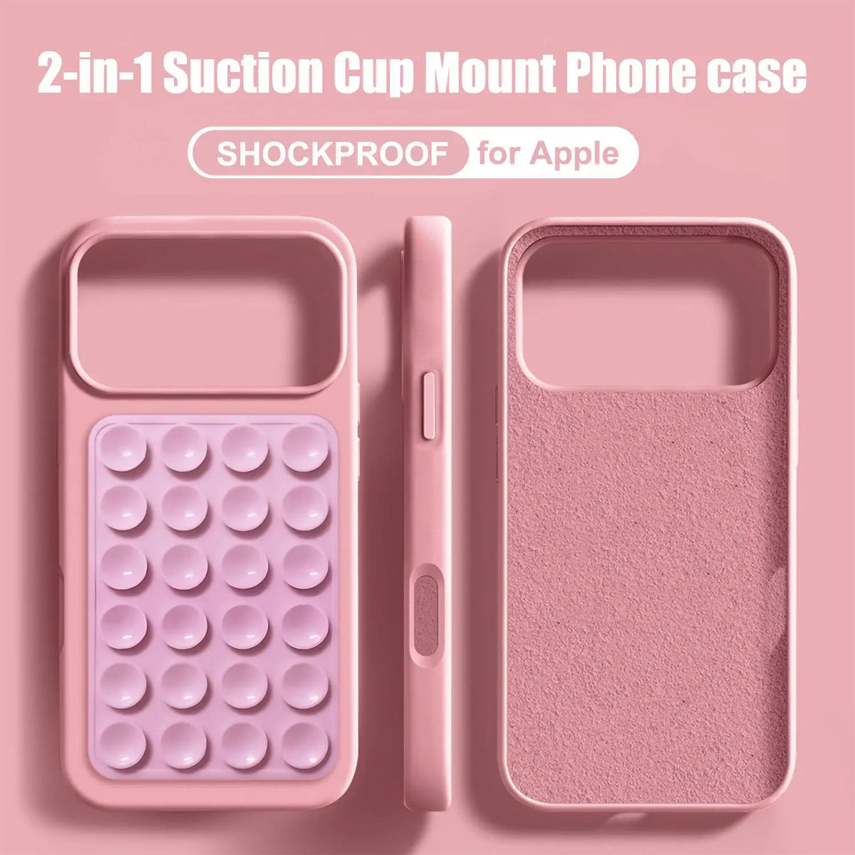 🧲 2IN1 Suction Cup Bracket Phone Case