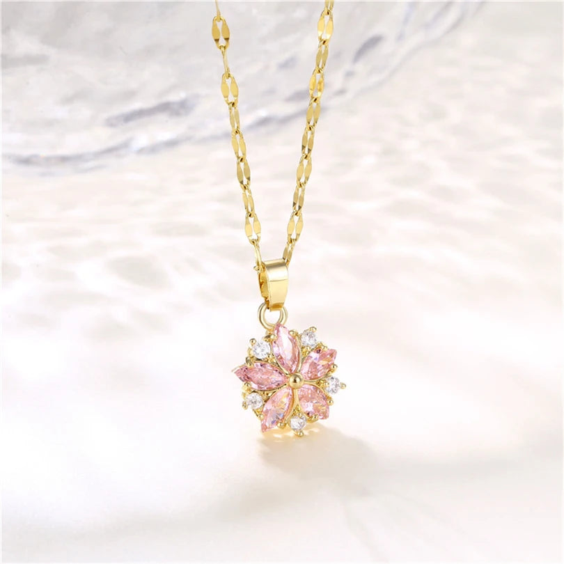 ✨ Light Luxury Zircon Crystal Necklace