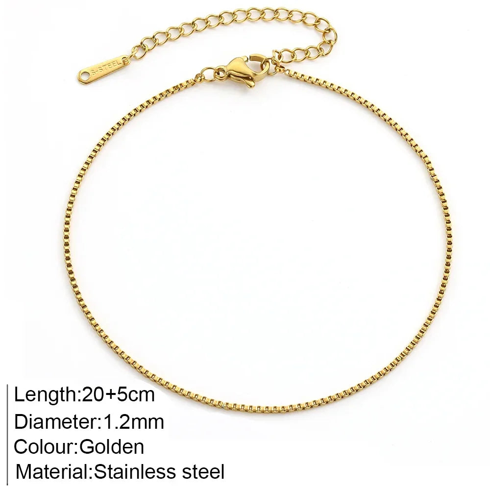 ✨ Stainless Steel Beach Anklet Jewelry