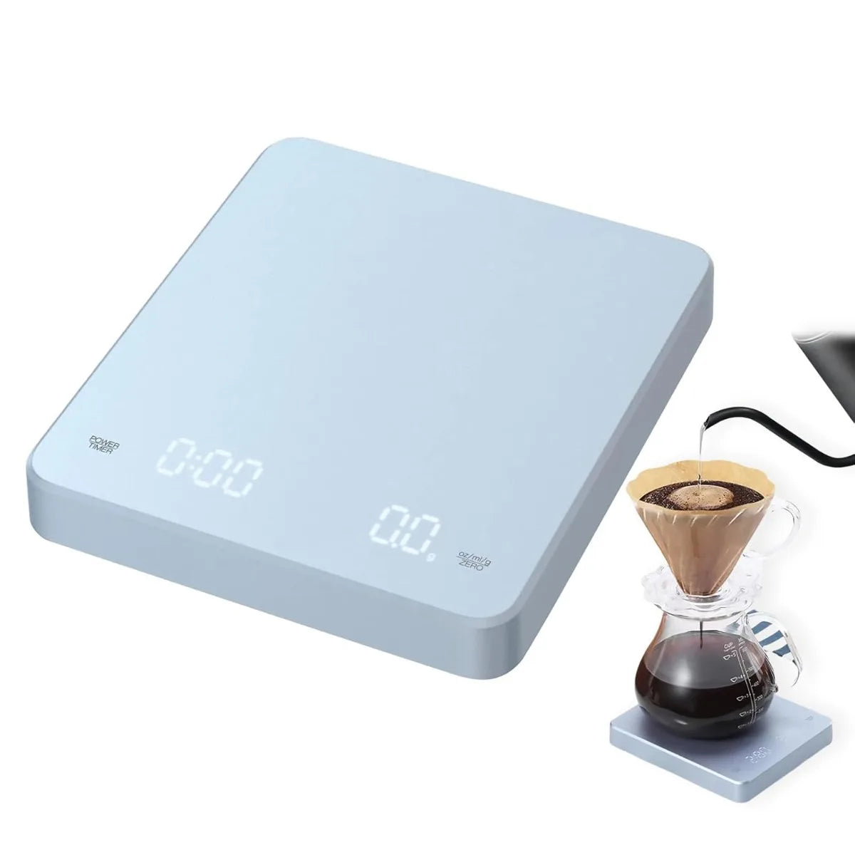 Rechargeable Coffee Scale with Timer
