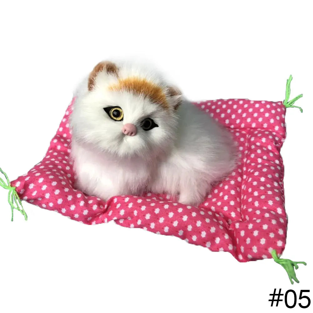 Sleeping Cat & Dog Plush with Sound