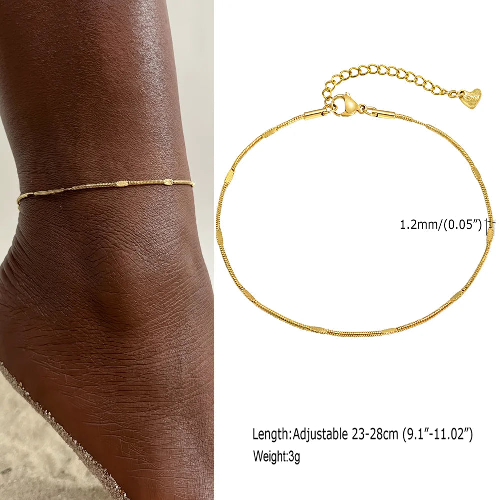 ❤️ Gold Heart Anklet Bracelet