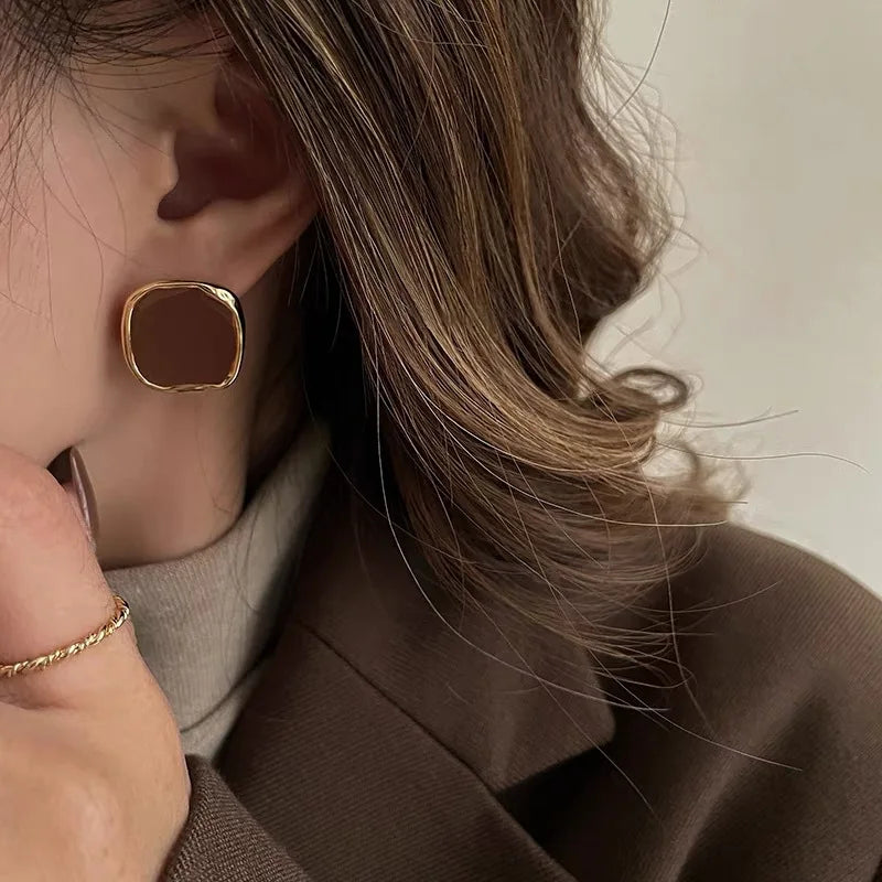French Vintage Square Earrings