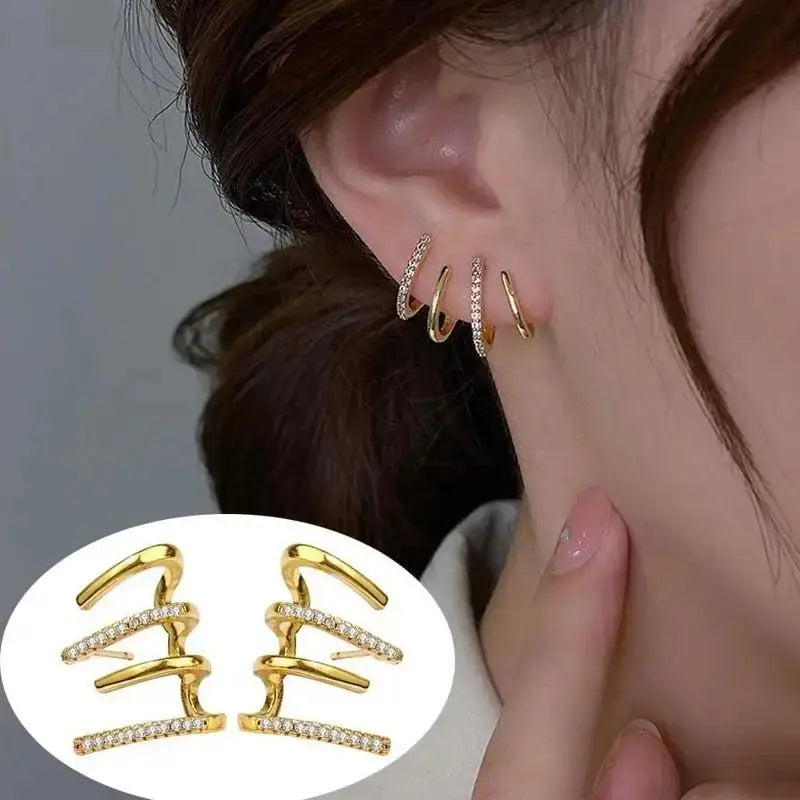 Heart Pearl Stud Earrings