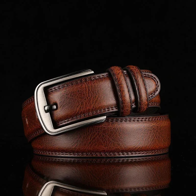 Men's Leather Business Belt