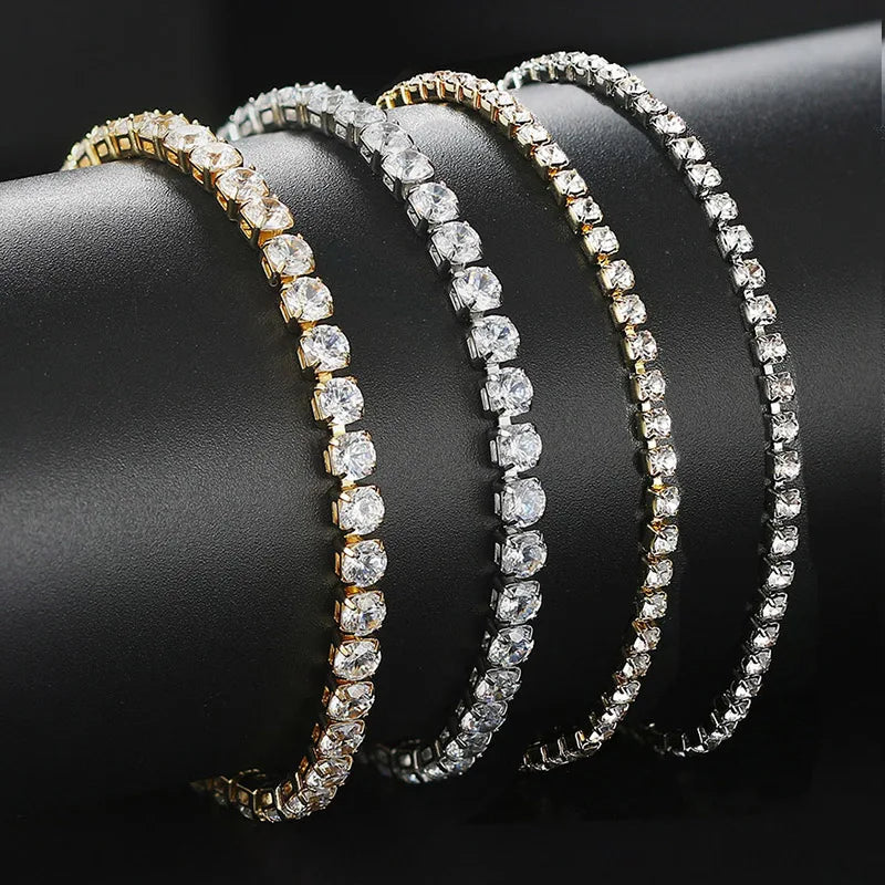 Zircon Tennis Chain Anklet
