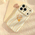 🍊 Watercolor Orange Scallop Phone Case