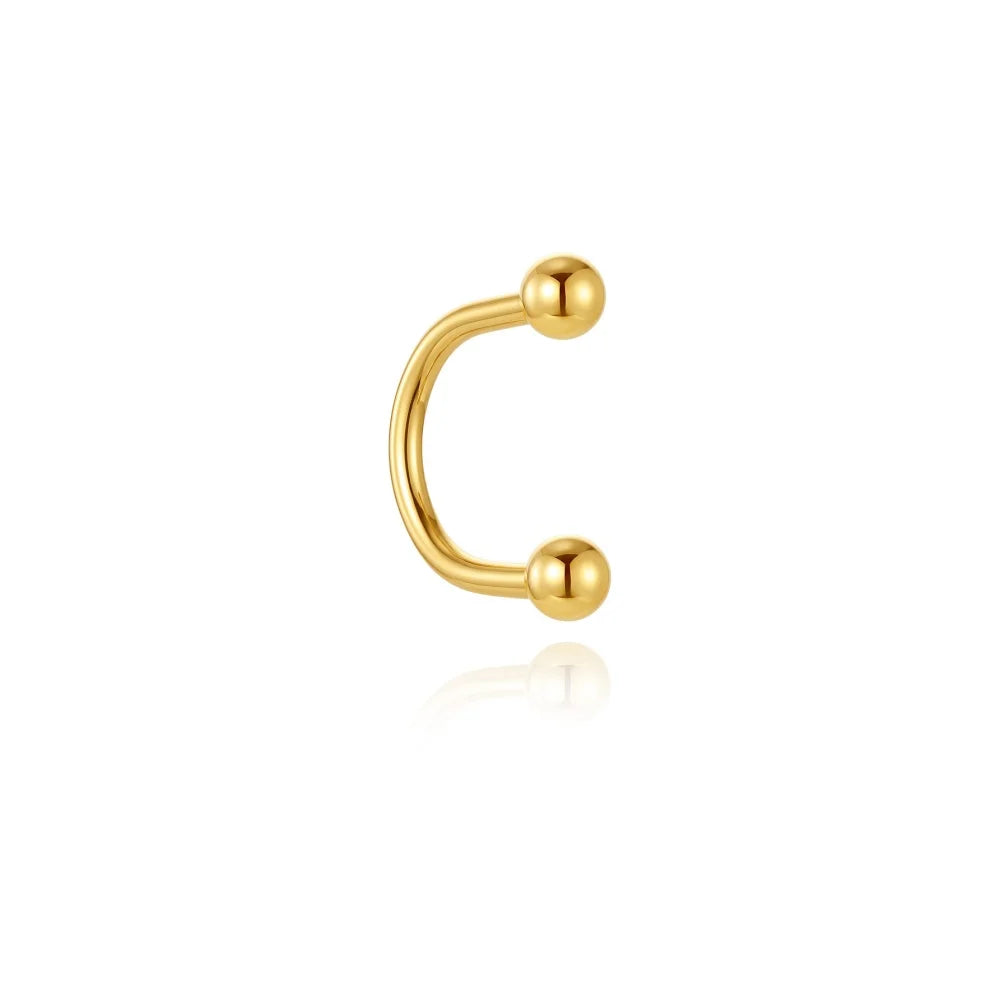 925 Silver Mini CZ Cartilage Stud (1 Pc)