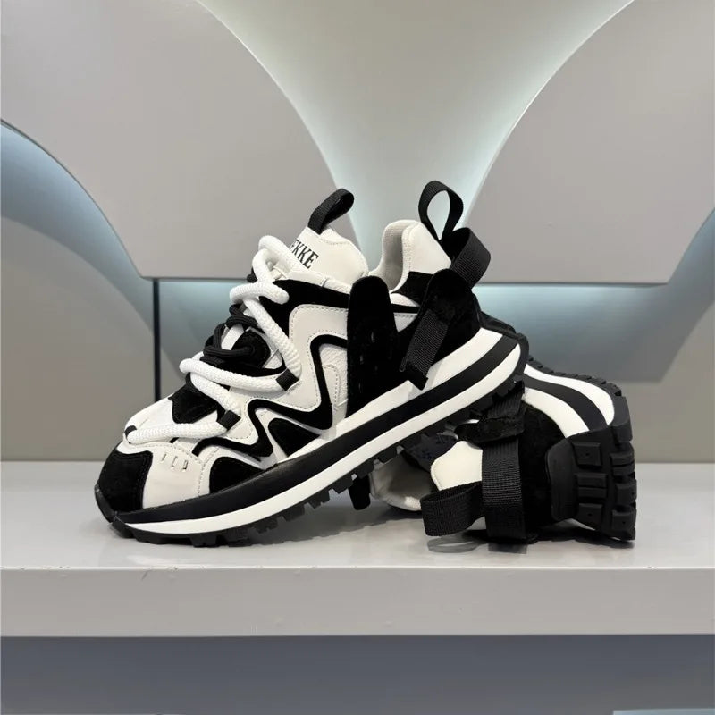 Men's Platform Lace-Up Sneakers