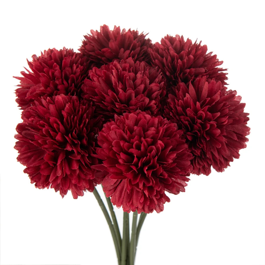 Silk Hydrangea Pompons