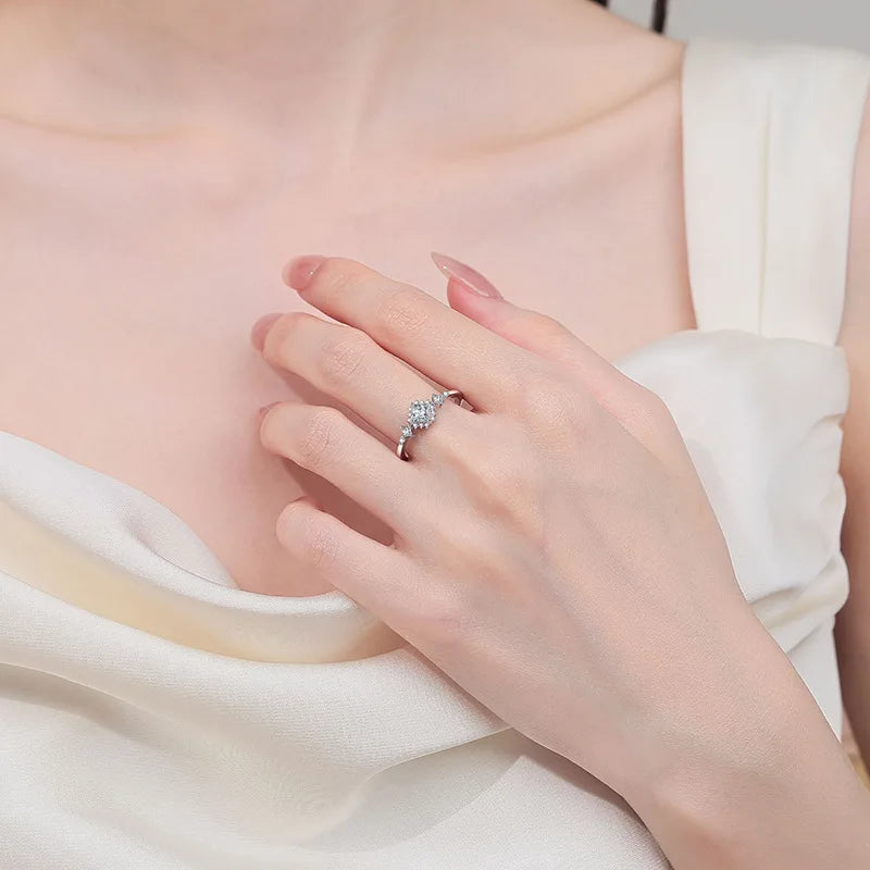 Princess Cut Moissanite Ring