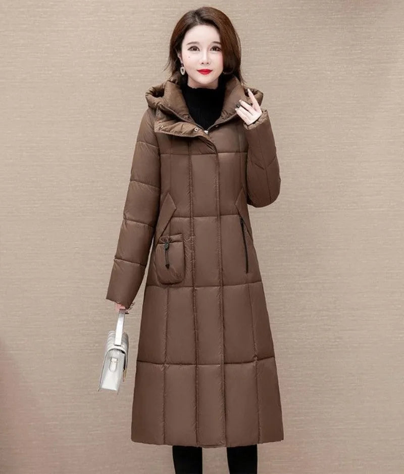 Women's Long Thin Padded Parka