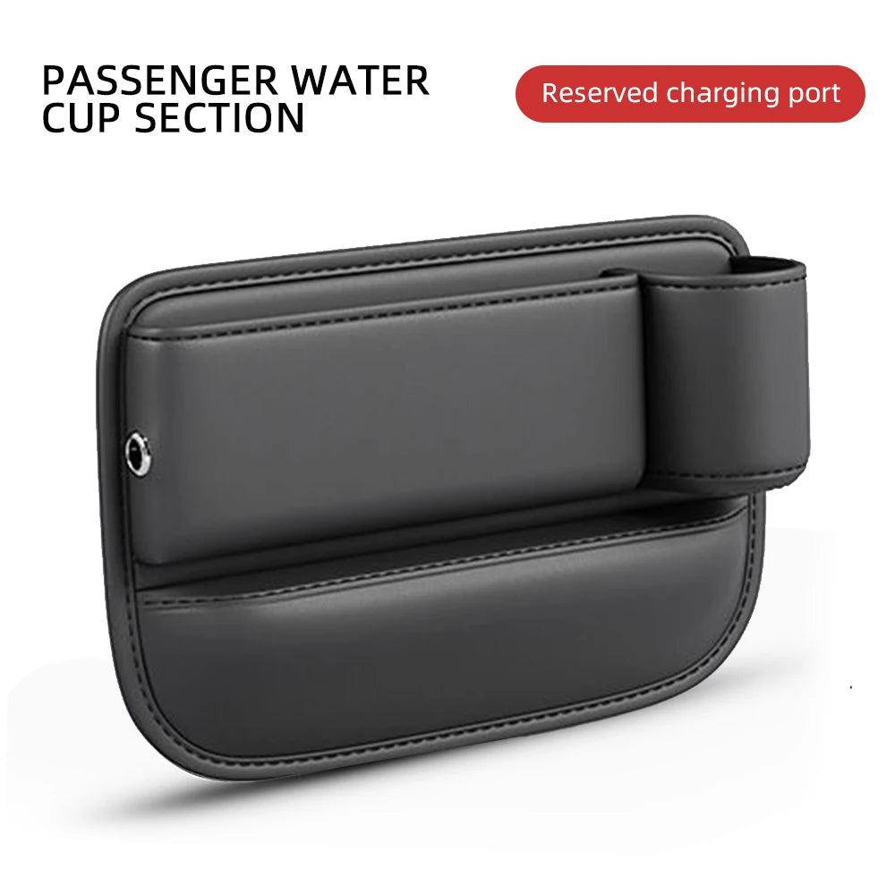 🚗 PU Leather Car Seat Gap Organizer
