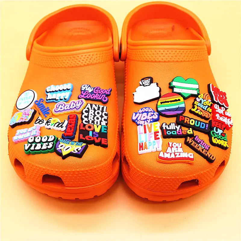 Positive Message Shoe Charms