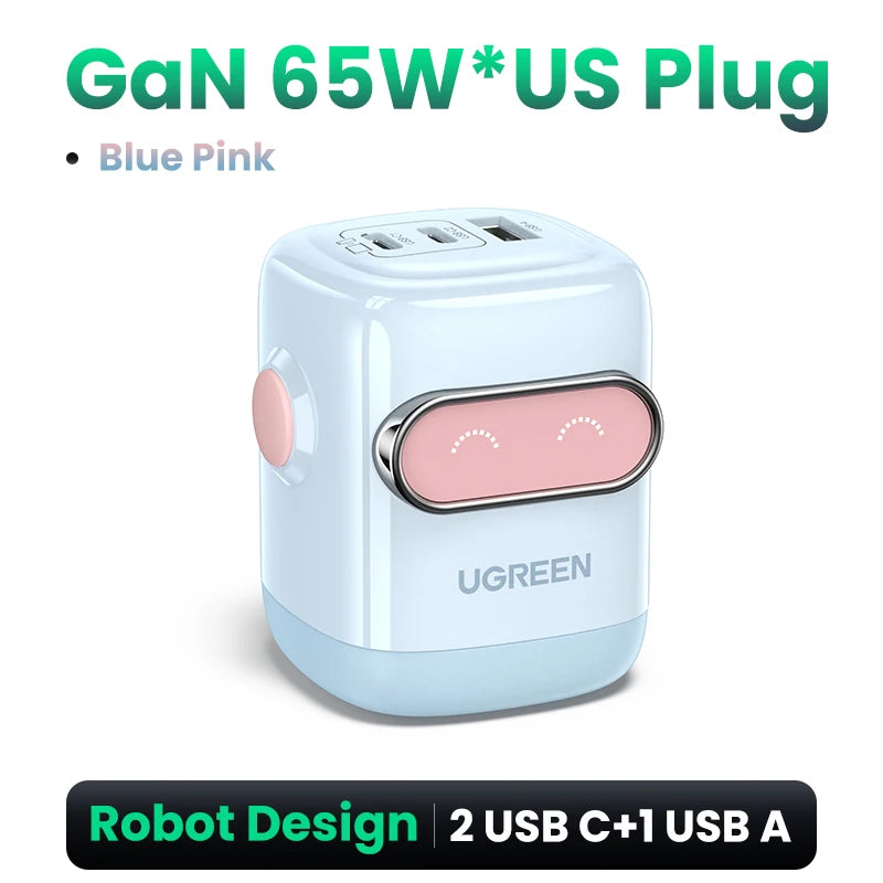 🤖 UGREEN 65W GaN Robot Charger