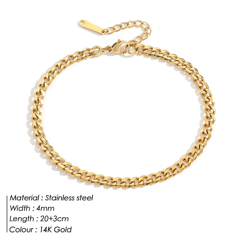 Gold Snake Chain Anklet