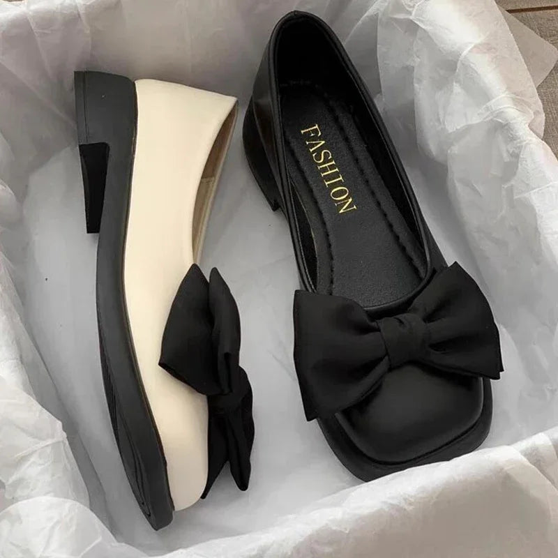 Women's Bow Mary Jane Heels