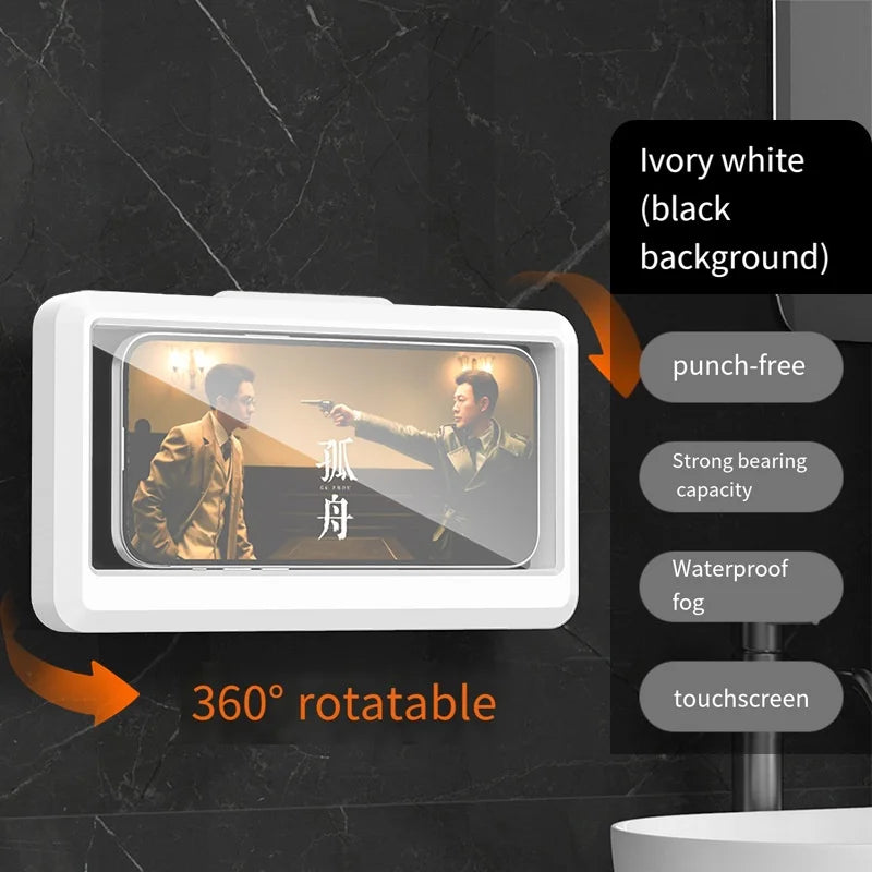 Anti-Fog Shower Phone Holder