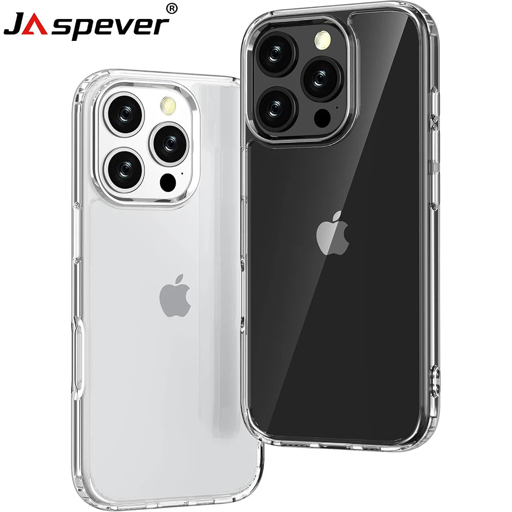 ✨ Crystal Clear Hybrid Shockproof Case