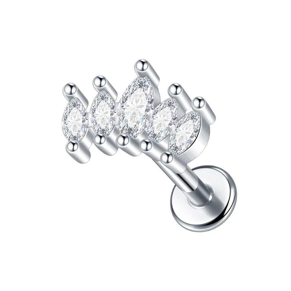 Steel Helix Piercing Stud (16G, 1 Pc)