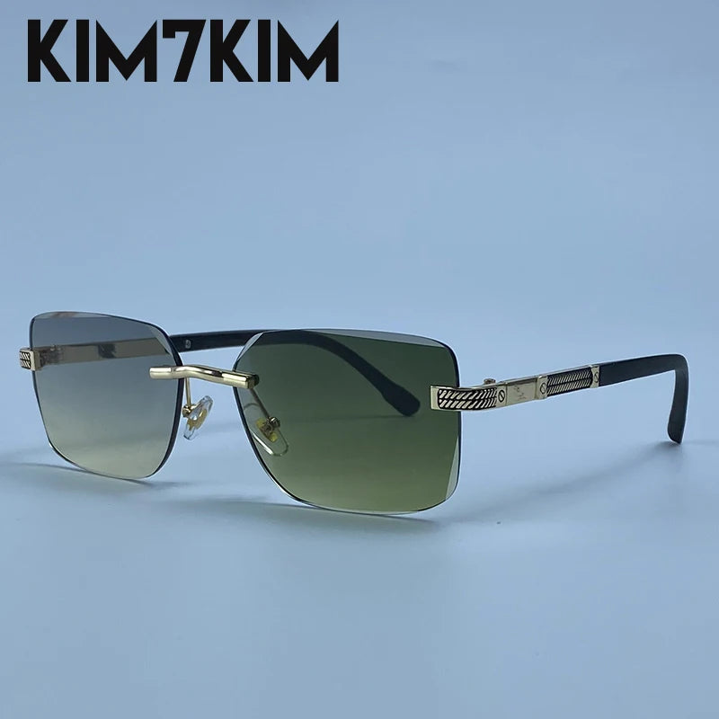 Men's Photochromic Rimless Sunglasses