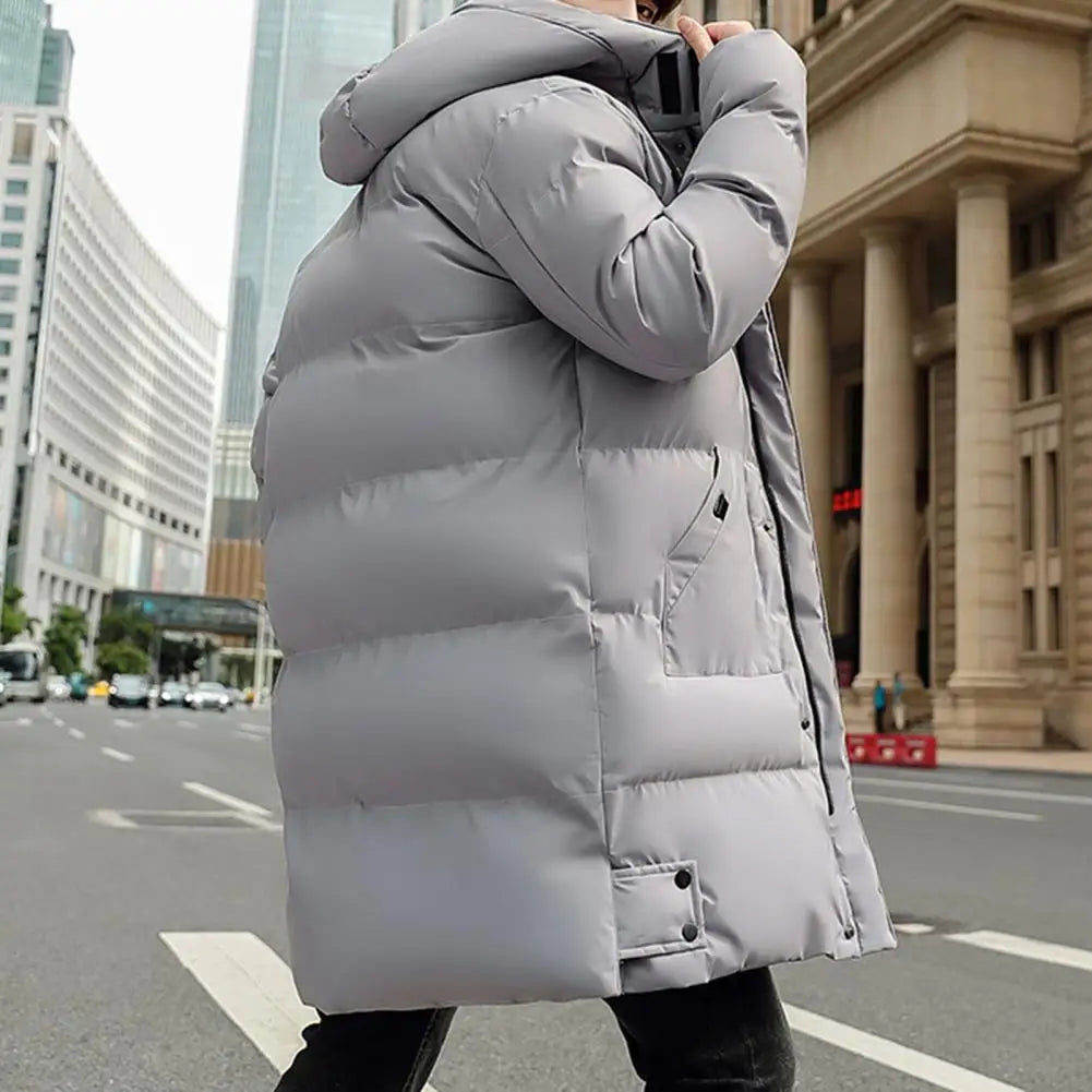 Men's Long Hooded Puffer Coat