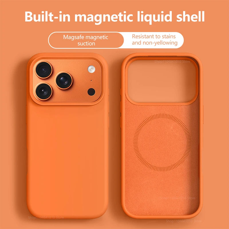 Magnetic Liquid Silicone iPhone Case
