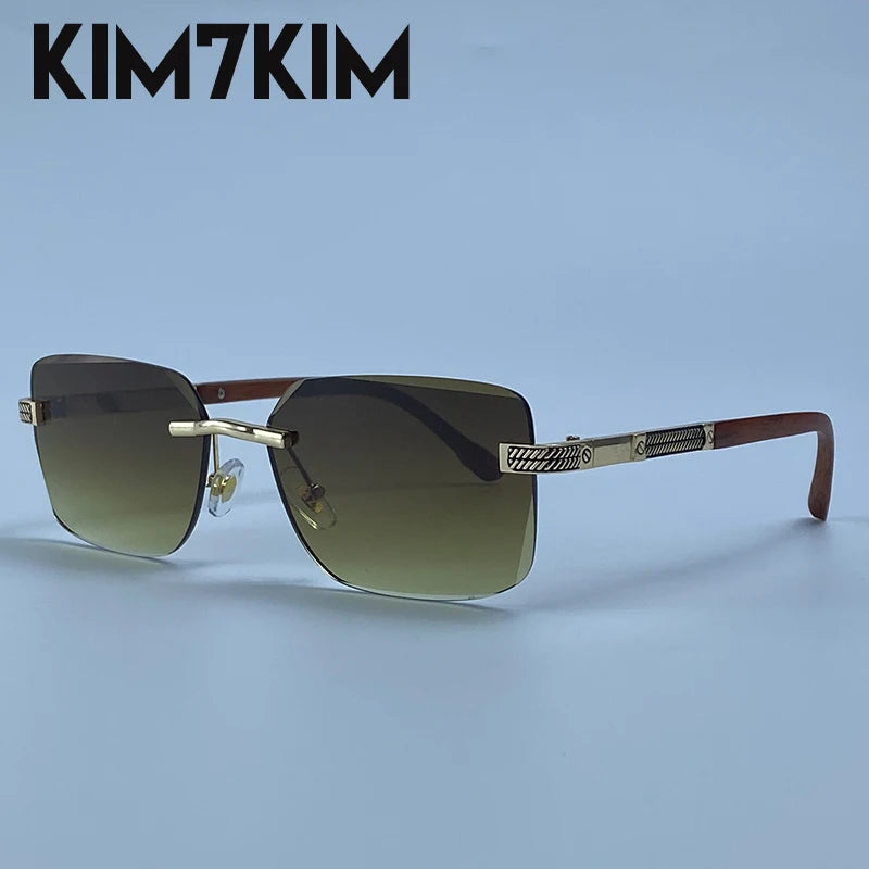 Men's Photochromic Rimless Sunglasses