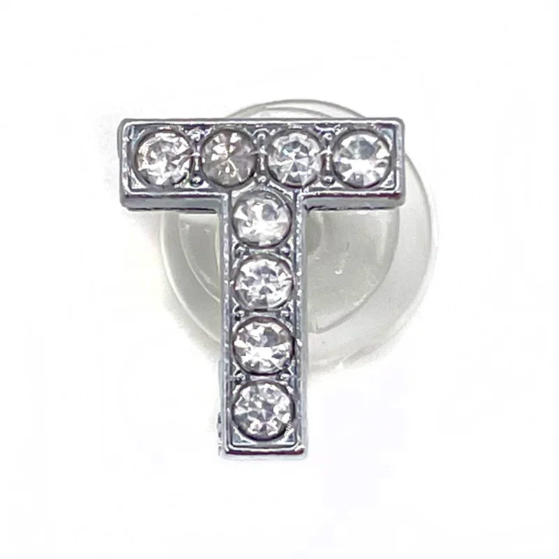 Rhinestone Letter Shoe Charms