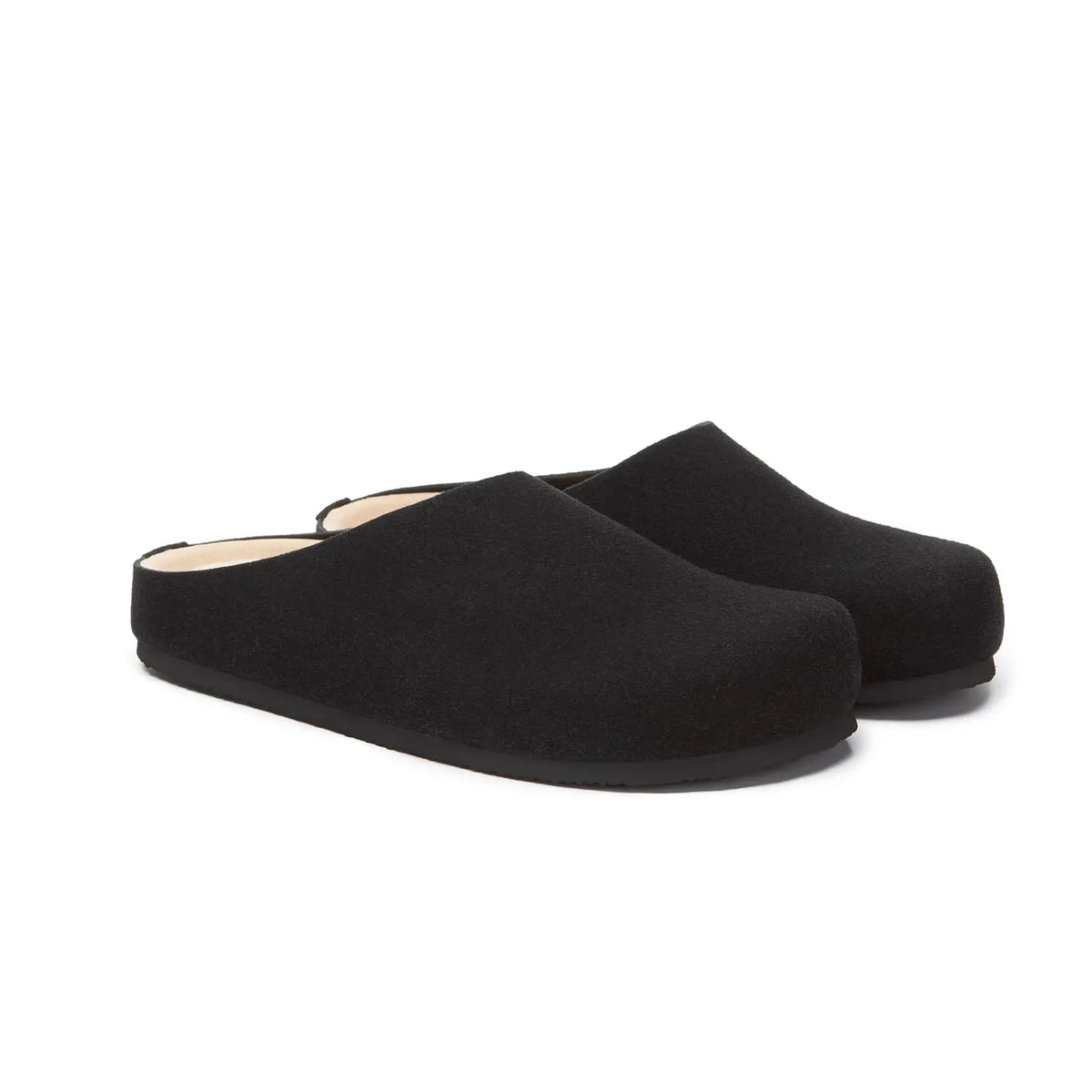 Women's Suede Buckle Clogs