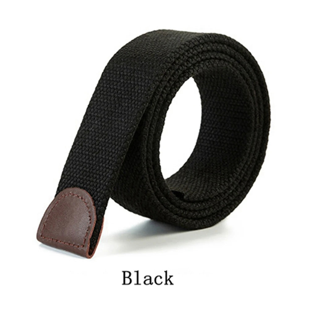 Canvas Tactical Belt Strap – No Buckle