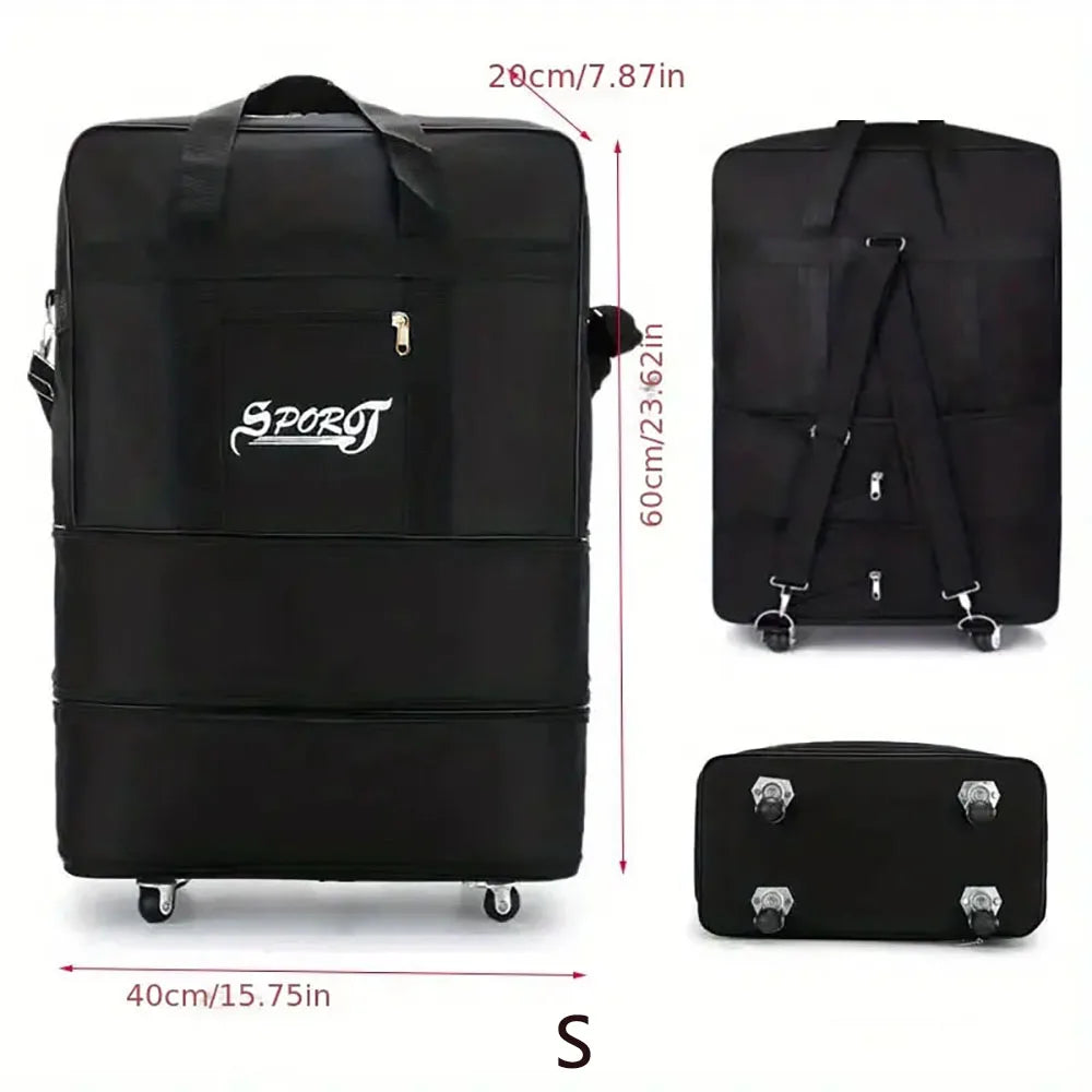 Foldable Rolling Travel Duffel