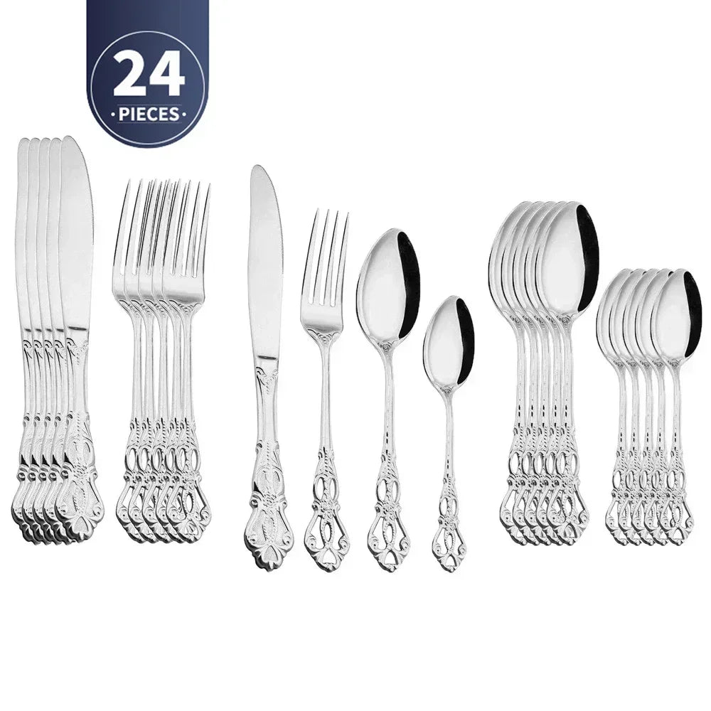 Gold Stainless Steel Cutlery Set