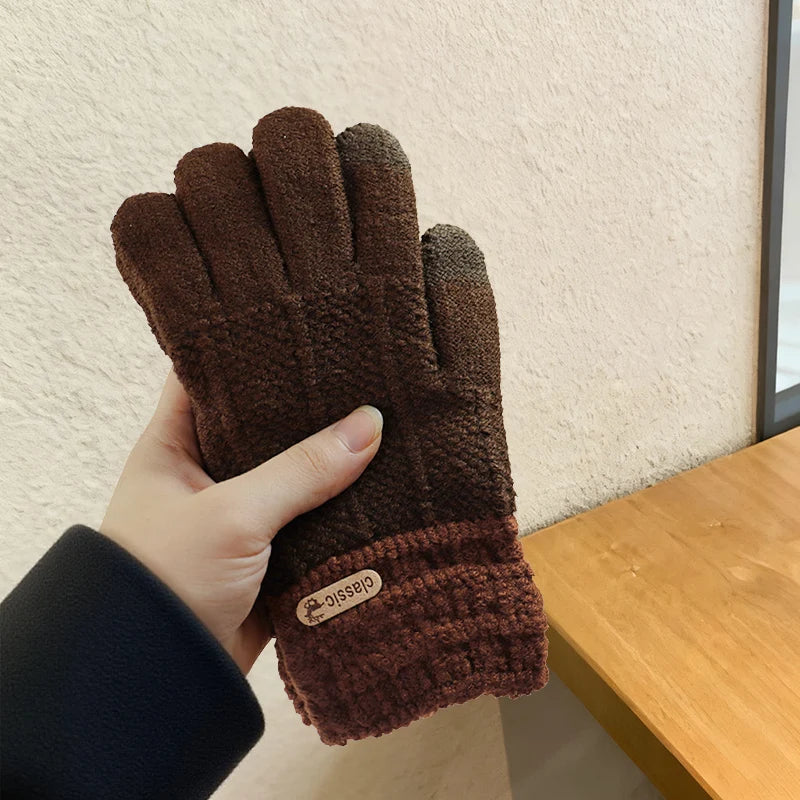 Men's Fleece-Lined Touchscreen Gloves