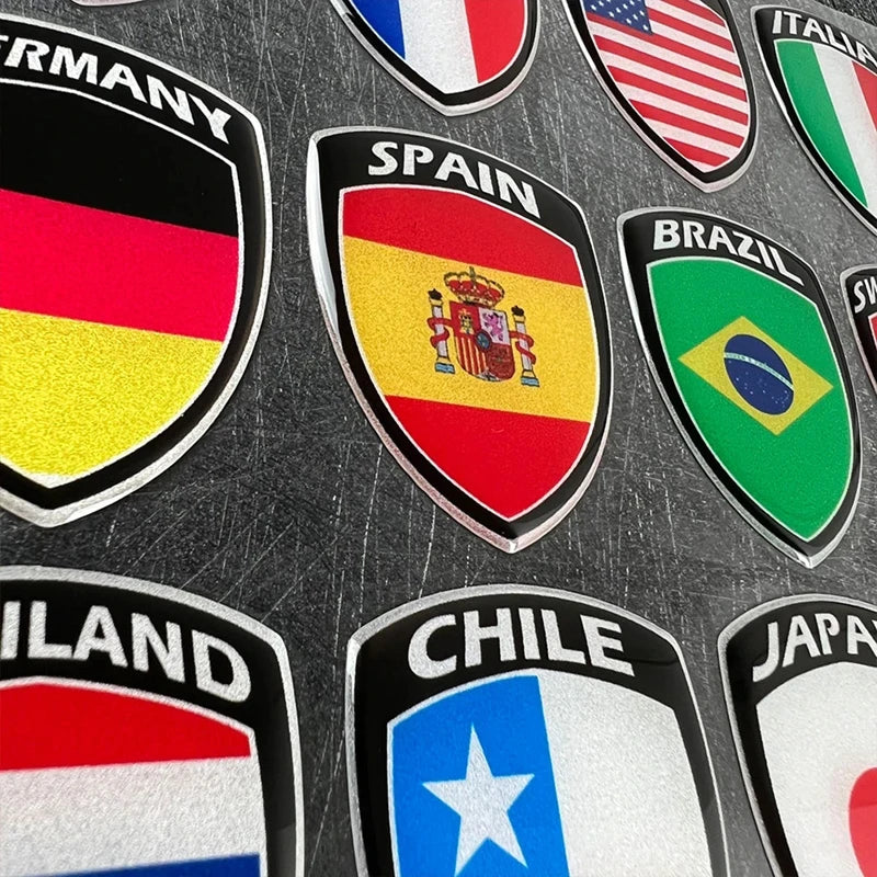 🏳️ 3D Reflective Flag Car Sticker