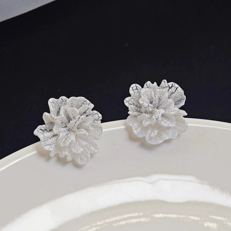 Colorful Acrylic Flower Stud Earrings