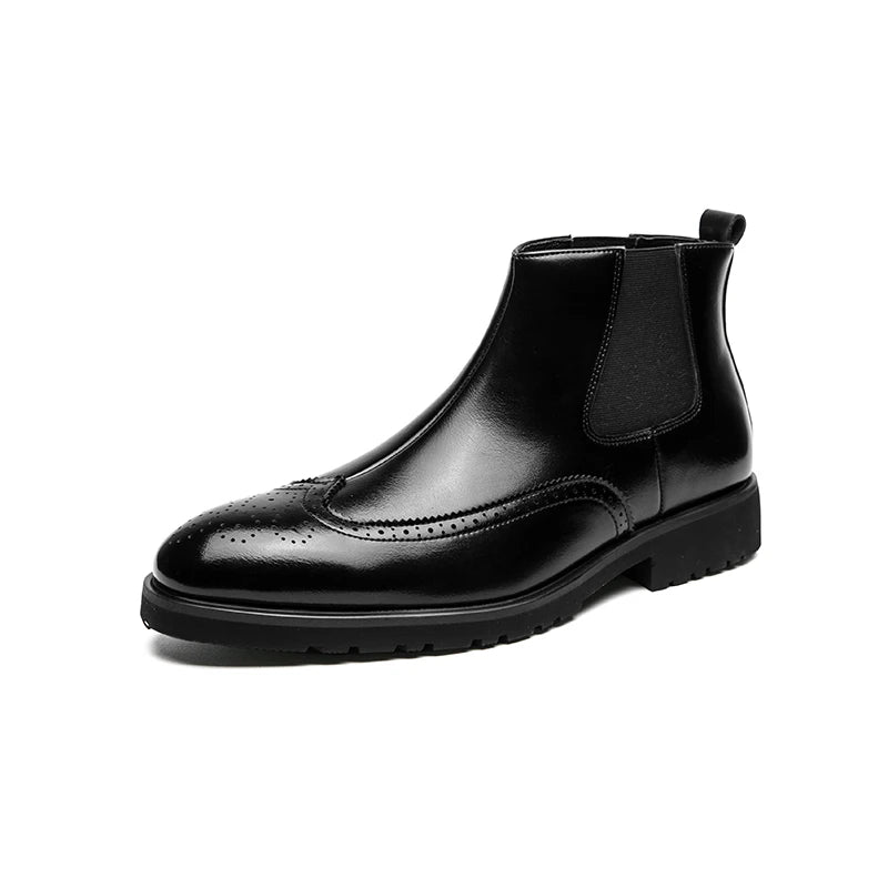 Men's Brogue Chelsea Boots