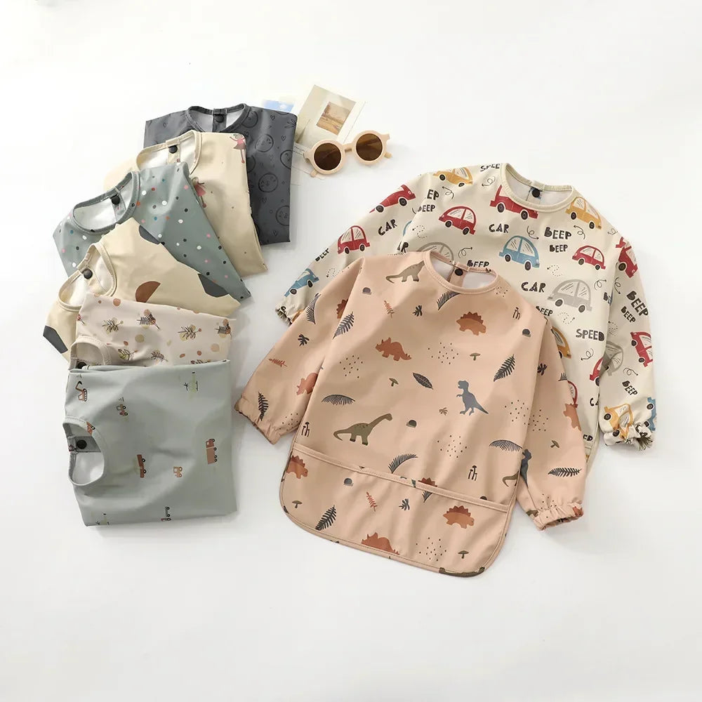 Waterproof Long-Sleeve Baby Bib