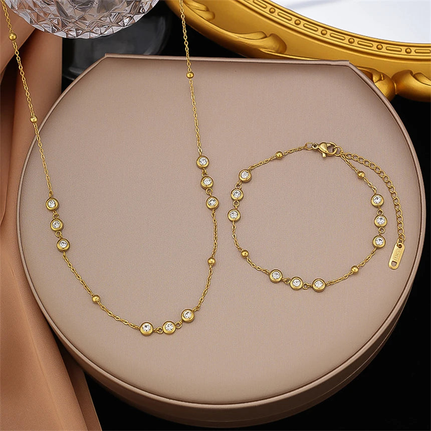 🦋 Butterfly Zircon Jewelry Set