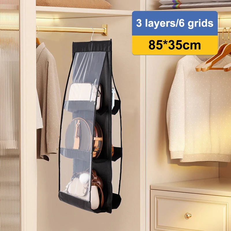 Hanging Handbag Organizer with Pockets