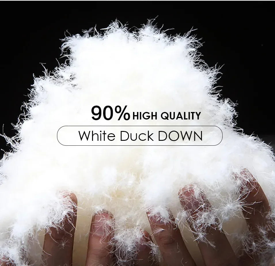 Men's Hooded White Duck Down Jacket