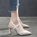 Women's Yellow 5cm Pointed-Toe Pumps
