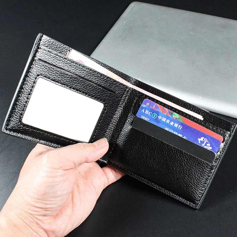 Men's Slim Faux Leather Wallet