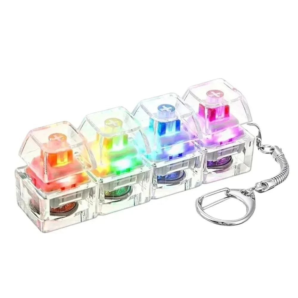 LED Keyboard Clicker Keychain