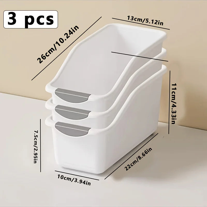 Curved Stackable Storage Bins