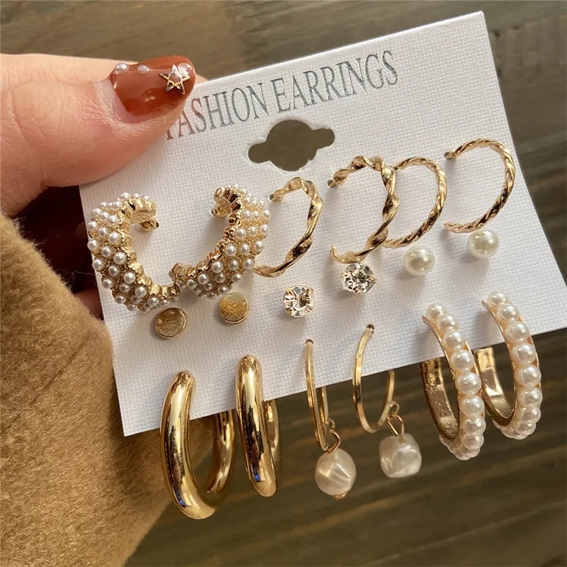 Earrings Set Butterfly Acrylic