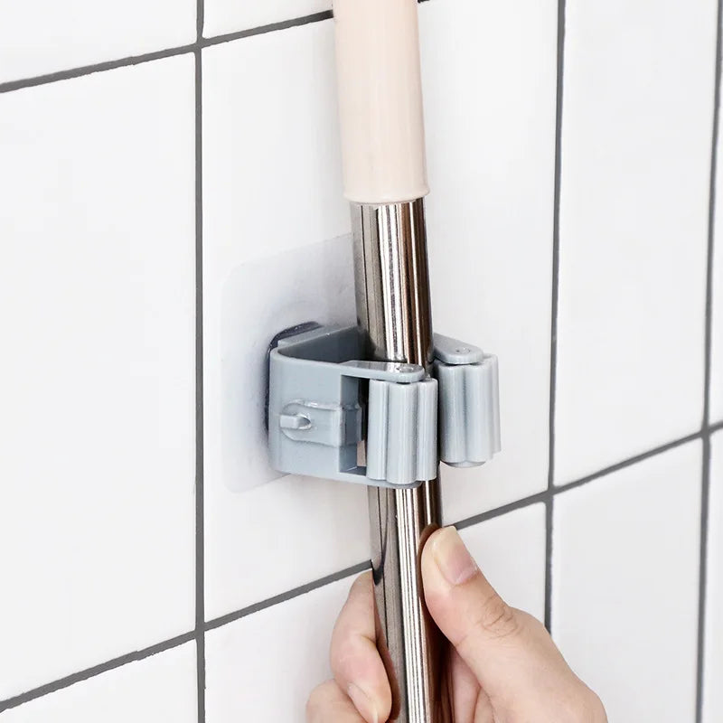 Wall-Mounted Mop & Broom Holder