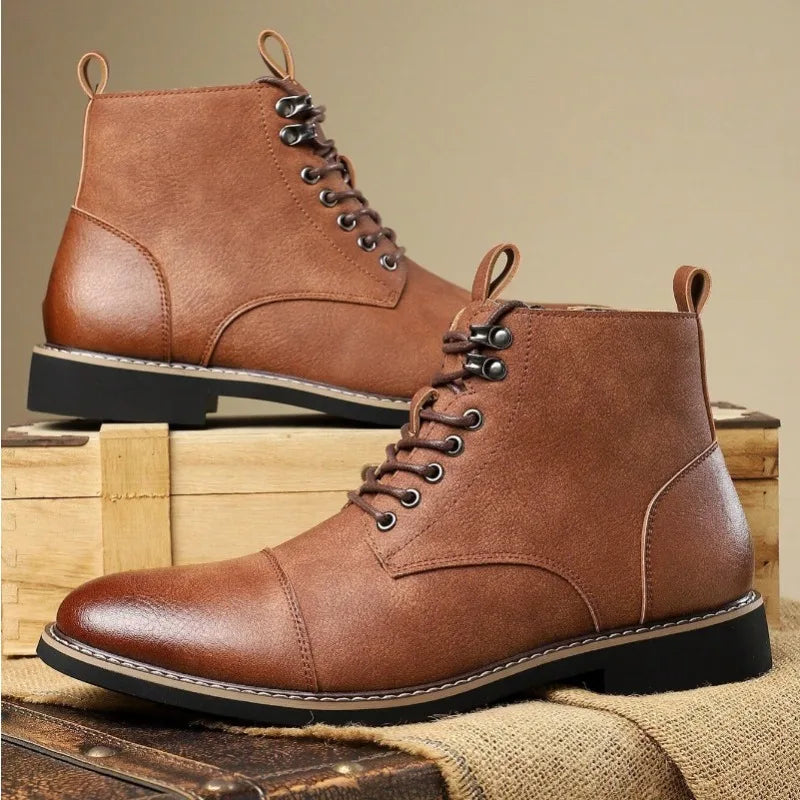 Men's Leather Chelsea Ankle Boots